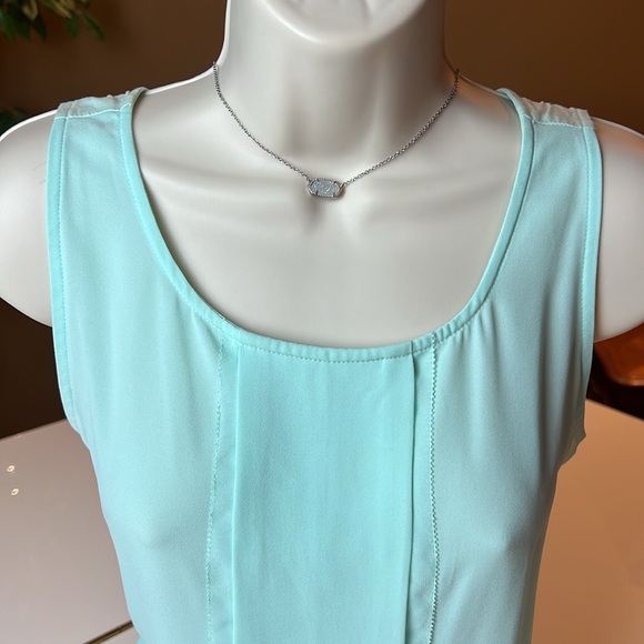 ANN TAYLOR SEA FOAM GREEN SLEEVELESS TOP SIZE SMALL - Picture 6 of 16